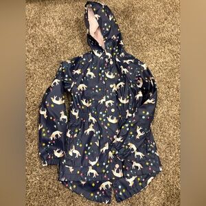 Cat & Jack Navy Unicorn Raincoat